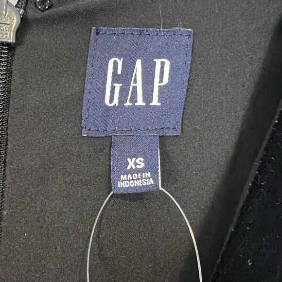 Gap Black Velvet Jumpsuit Size XS V-neck Belted Waist Wide Leg NWT $118 - Picture 5 of 13